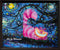 Uhomate Alice in Wonderland Cheshire Cat Alice Wonderland Vincent Van Gogh Starry Night Posters Home Canvas Wall Art Nursery Decor Living Room Wal...