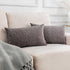 Home Brilliant Pillow Covers 12x20 Set of 2 Rectangular Throw Pillows Textured Chenille Velvet Pillow Covers for Bed, Brown, 12 x 20 inch, 30x50 c...