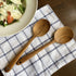 FAAY 2 Teak Serving Spoons, 9.5 Inches Wooden Spoon, Salad Servers, Handcrafted from High Moist Resistance Teak, 100% Healthy Utensils...