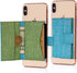 | Stick On Cell Phone Wallet and Card Holder for Phone Case | iPhone Compatible(Blue Green)...