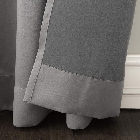 Sun Zero Becca Energy Efficient Grommet Curtain Panel, 40" x 95", Gray...