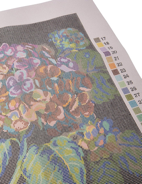 Dimensions Needlepoint Kit, Hydrangea Bloom, 14" x 14"...