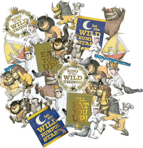 Paper House Productions Where The Wild Things Are Die-Cut & 3D Puffy Sticker Fun Pack for Crafts, Scrapbooking & Collecting...