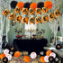 62PCS Halloween Party Decorations Set - Hallowmas Photo Booth Props Banner Balloons Pom Poms Hanging Swirls Spider Pumpkin Ornaments Supplies...
