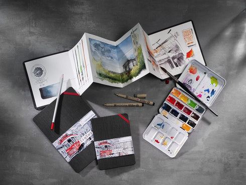 The Zig Zag Book 300gsm Accordion Fold Watercolor Notebook, 5.5" x 5.5", 18 fls....