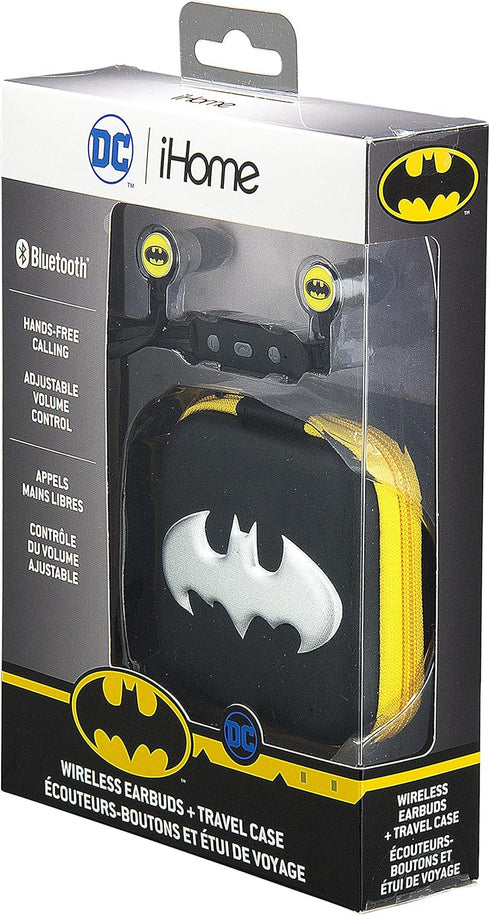 eKids Batman Bluetooth Wireless Earbuds and Travel Case with Hands Free Calling and Adjustable Volume Control......