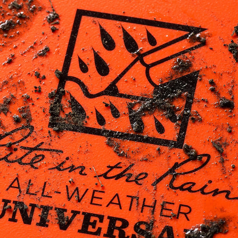 Rite in the Rain Weatherproof Top Spiral Notebook, 4" x 6", Orange Cover, Universal Pattern, 3 Pack (No.OR46-3)...
