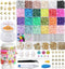 Segden 6000pcs Clay Bead Bracelet Kit,Polymer Flat Beads for Bracelet Making Kit,24 Colors Heishi Beads Letter Beads Spacer Beads for Friendship B...