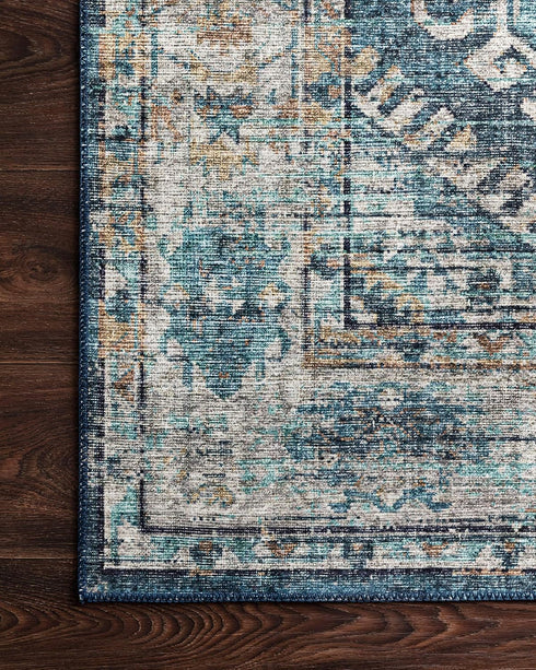 Loloi II Skye Collection SKY-03 Denim/Natural 2'-3" x 3'-9" Accent Rug...