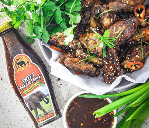 Sweet Dream Sauce Set | Mild and Bold Sauce by African Dream Foods | Bold & Fiery Flavor Spicy Sauce Gift | 5 fl oz, Single Glass Bottle...