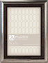 Malden International Designs Classic Mouldings Brentwood Bronze Wave Inner with Outer Picture Frame, 5x7, Silver...