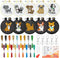 WATINC 10Pcs Embroidery Kit for Kids Stamped Cross Stitch, DIY Key Chain with Puppy Patterns Needlepoint Starter Kits, Craft Supplies for Beginner...