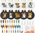 WATINC 10Pcs Embroidery Kit for Kids Stamped Cross Stitch, DIY Key Chain with Puppy Patterns Needlepoint Starter Kits, Craft Supplies for Beginner...