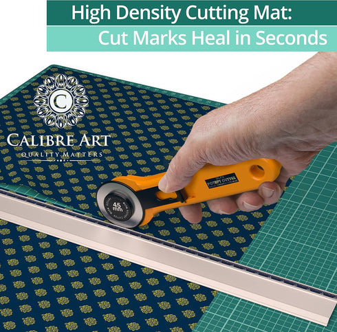 Self Healing Rotary Cutting Mat, Full 9x12, Best for Quilting Sewing | Warp-Proof & Odorless (Not From China)...