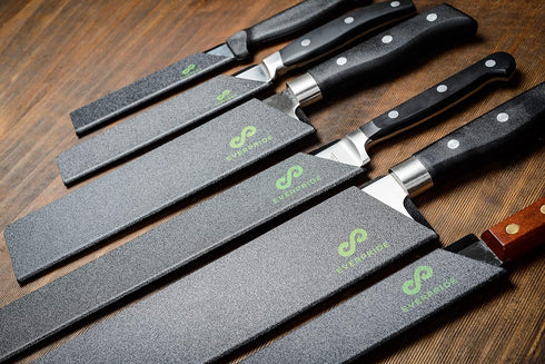EVERPRIDE Chef Knife Sheath Set (6-Piece Set) Universal Blade Edge Cover Guards for Chef’s and Kitchen Knives – Durable, BPA-Free, Felt Lined, Stu...