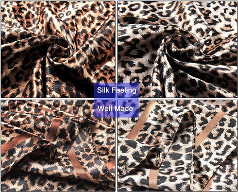 woogwin 2 Pack 35" Satin Silk Like Hair Scarf Bandana Light Head Wraps Neck Face Scarves Cover for Women...