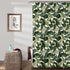 Lush Decor Tropical Paradise Shower Curtain - Fabric Leaf Rainforest Island Print Design, 72" x 72", Green...