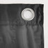 No. 918 Emily Sheer Voile Grommet Curtain Panel, 59" x 63", Black...