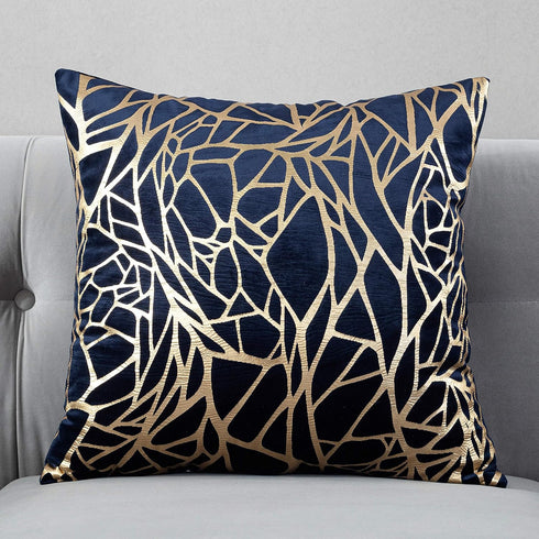TAOSON Pack of 2,Irregular Abstract Lines Geometric Bronzing Printed Cozy Soft Throw Pillow Cases Cushion Covers Shells for Sofa Couch Bed Home De...