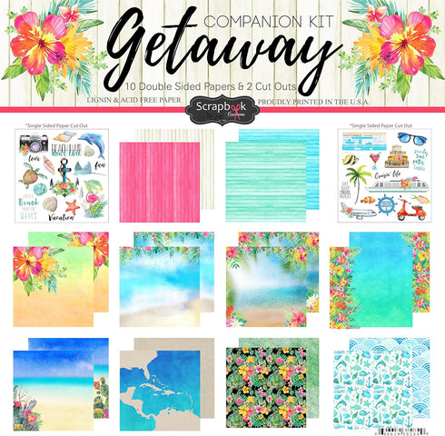 Scrapbook Customs Getaway Paper Pack Scrapbook Kit...