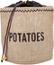 Natural Elements Potato Bag with Blackout Lining, Potato Storage Bag, Hessian, 24 x 24 cm, Brown...