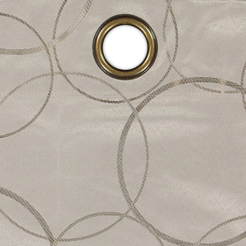 ECLIPSE Meridian Modern Blackout Thermal Grommet Window Curtain for Bedroom or Living Room (1 Panel), 42 in x 84 in, Linen...