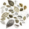 iloveDIYbeads 100g Craft Supplies Mixed Tree Leaves Pendants Beads Charms Pendants for Crafting, Jewelry Findings Making Accessory For DIY Necklac...