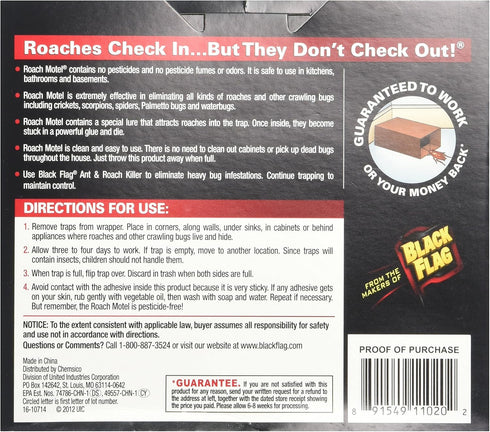 ... (6 Pieces) Black Flag Roach Motel Insect Trap...