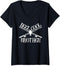 Womens Funny Cool Fishing Brother Matching Camping Gear V-Neck T-Shirt...