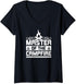 Womens Master Of The Campfire Awesome Camping Gear Accessories V-Neck T-Shirt...