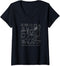 Womens Trendy Camping Gear Essentials Poster V-Neck T-Shirt...