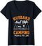 Womens Husband And Wife Camping Partners For Life Camping Gear RV V-Neck T-Shirt...