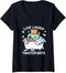 Womens Toaster Bath Funny Live Laugh Toaster Bath V-Neck T-Shirt...