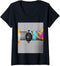 Smartwatch Interface Graphic V-Neck T-Shirt...