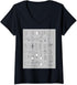 Smartwatch Functionality Blueprint V-Neck T-Shirt...