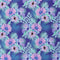 Mook Fabrics Cotton Tropical Floral, Royal Cut by The yard...