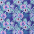 Mook Fabrics Cotton Tropical Floral, Royal Cut by The yard...