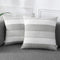 AmHoo Pack of 2 Farmhouse Stripe Check Throw Pillow Covers Set Case Cotton Linen Decorative Pillowcases Cushion Cover for Couch Bench Sofa 20x20In...