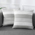 AmHoo Pack of 2 Farmhouse Stripe Check Throw Pillow Covers Set Case Cotton Linen Decorative Pillowcases Cushion Cover for Couch Bench Sofa 20x20In...