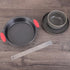 NutriChef Non Stick Round Cake Pan, Kitchen Essential Metal Bakeware with Silicone Handles, Durable, Easy-to-Clean, Dishwasher Safe, PFOA, PFOS, P...