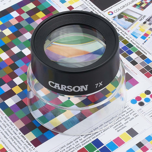 Carson LumiLoupe 7x Pre-Focused Stand Magnifier Loupe (LL-77)...