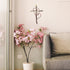 RELY+ Entwined Hearts Wall Cross Metal 13 X 9 Inch Entangled Heart Iron Wall Cross Love Heart Gift for Adult Living Room Decor Bedroom Wall Decora...