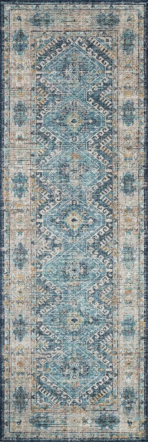 Loloi II Skye Collection SKY-03 Denim/Natural 2'-3" x 3'-9" Accent Rug...