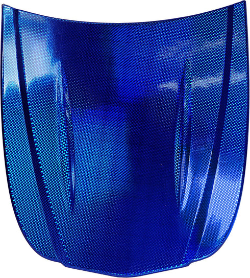 VViViD+ Holographic Chrome Weave Carbon High-Gloss Vinyl Car Wrap (1ft x 5ft, Blue)...