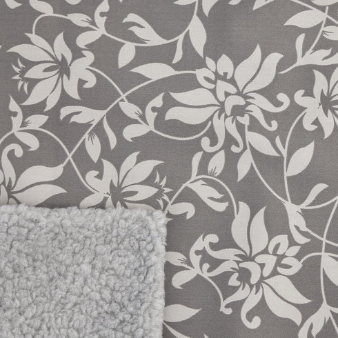 MidWest Homes for Pets Quiet Time Reversible Crate Pan Cover 36' Gray Floral/Fleece...