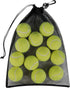 PALTERWEAR Mesh Drawstring Bag With Clip and Toggle Closure - For Water Sports, Hiking, Clamming - Multi-Use Set of 4 (Black, 10 x 15 inch)...