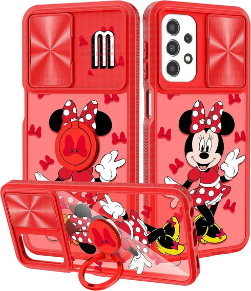 Joyleop (2in1 for Galaxy A23 5G Phone Case Cartoon Cute for Girls Women Teen Kids Girly Phone Covers Fun Unique PatternDesign with Slide Camera Co...