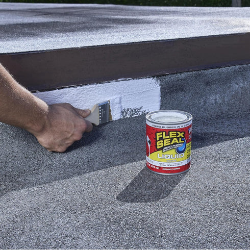 Flex Seal Liquid, Rubber Coating Sealant, Waterproof, Flexible, Breathable, and UV Resistant, Roof Repair, Basements, RV, Campers, Trailers, Marin...