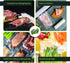 Vac Fresh Food Vacuum Sealer Rolls (11" x 50', 1 Roll), 3.5mil Embossed Food Storage Bags, Vacuum Seal Bags for Meal Prep, Sous Vide Bags for Cook...