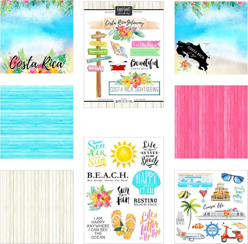 Scrapbook Customs 17636 Costa Rica Getaway Scrapbook Kit...